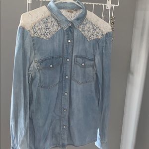 Lace Jean Jacket